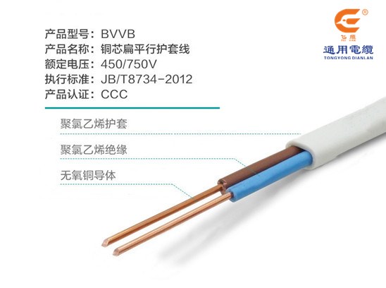 衡陽(yáng)通用電纜護(hù)套線BVVB